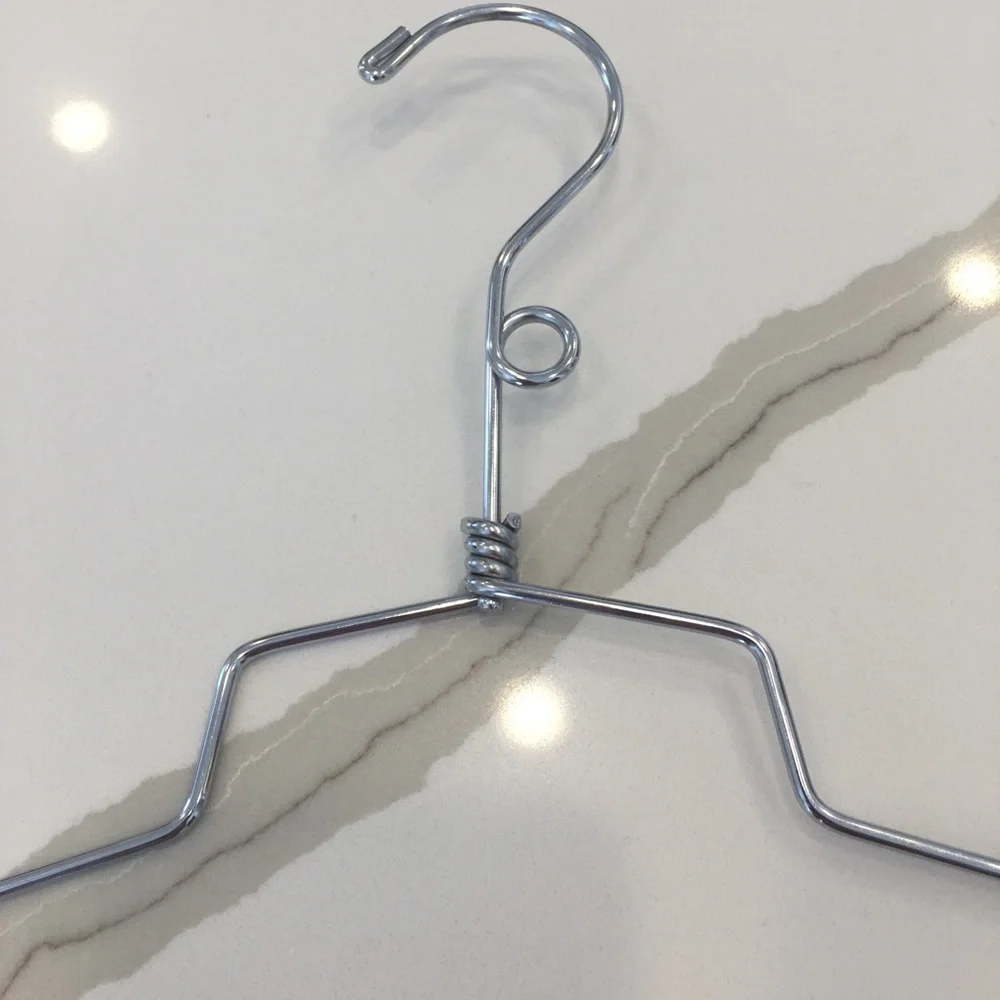 EUC Chic Boutique Style 16 Inch Chrome Metal Lingerie Hangers, Set-15